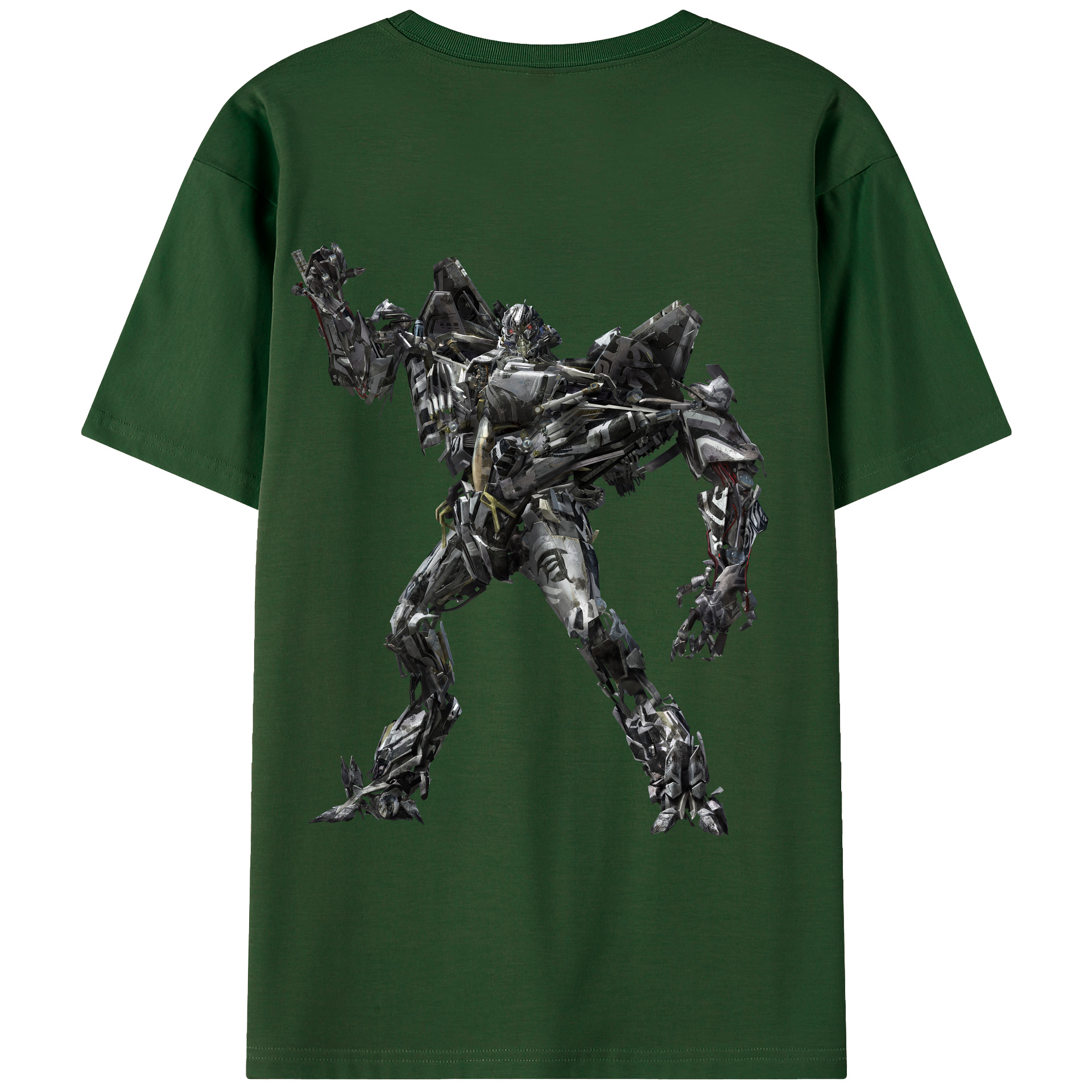 （画像用） Transformers トランスフォーマー 綿100％半袖Tシャツ（背面プリント）